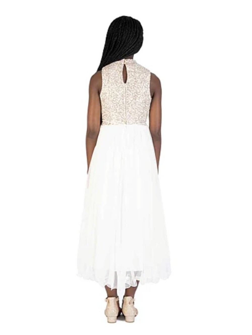 Speechless Girls Sequin Sleeveless Maxi Dress - Picture 2 of 5
